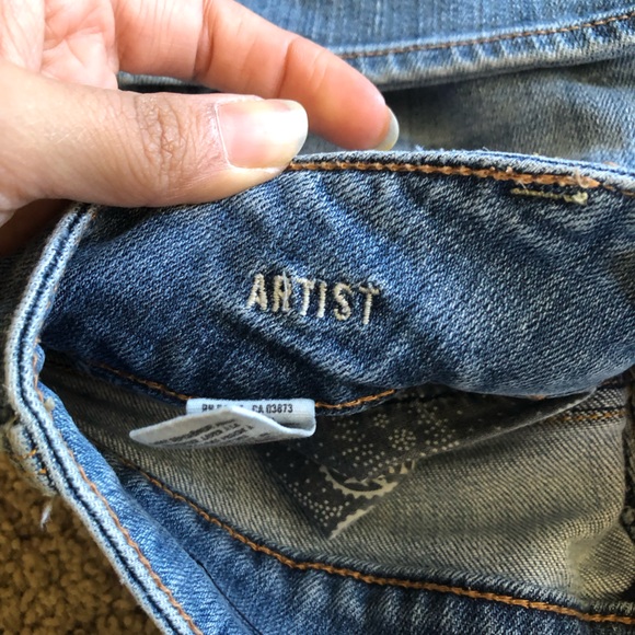 Women’s | American Eagle | Light Blue Artist Distressed Jeans; Size 2 Regular - Picture 7 of 11